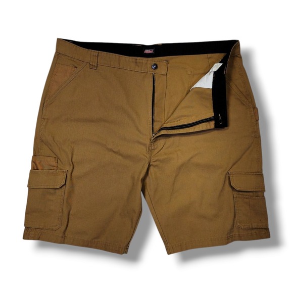 Dickies Ripstop Ultimate Cargo Brown Shorts Multi Use Pockets Men's 44 - Picture 7 of 16